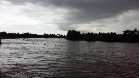 Black clouds MaeKlong river